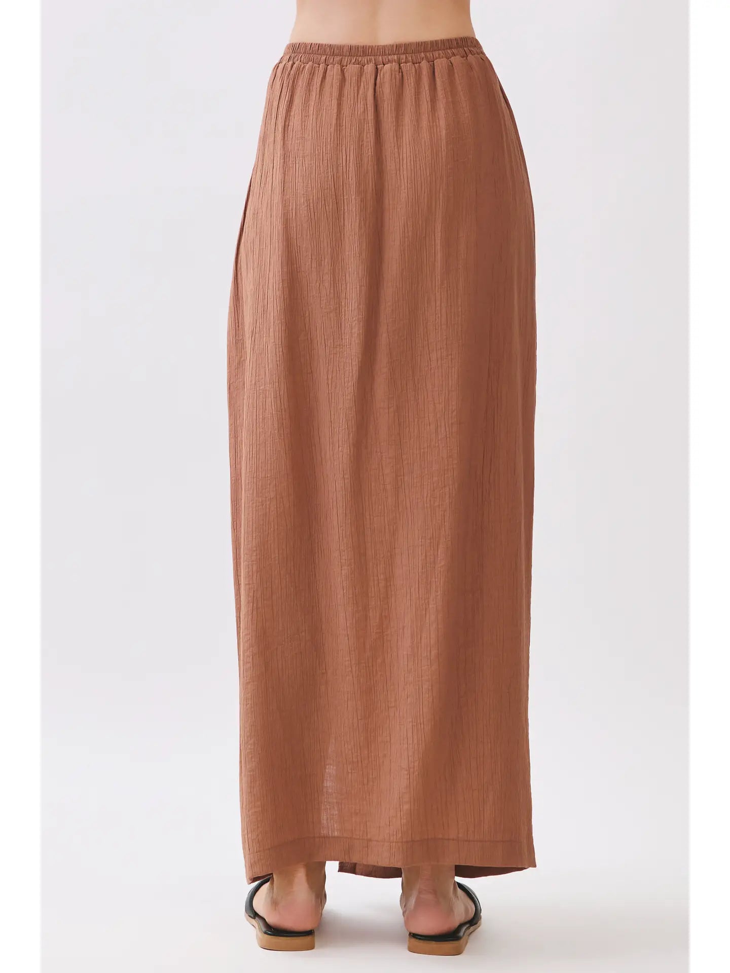Polly Faux Wrap Pleated Skirt