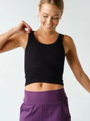 Classic Ribbed Built in Bra Tank