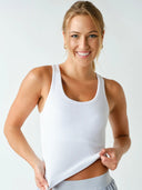 Classic Ribbed Built in Bra Tank