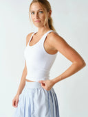 Classic Ribbed Built in Bra Tank
