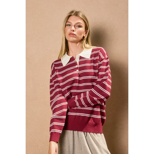 Ryanne Collared Button Sweater