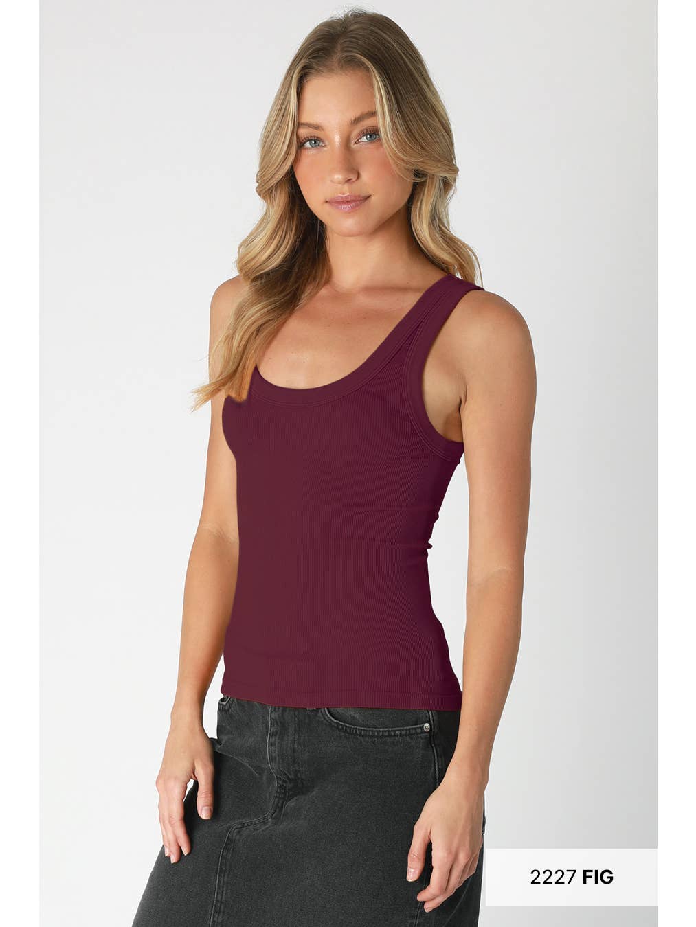 Vintage Reversible Ribbed Tank