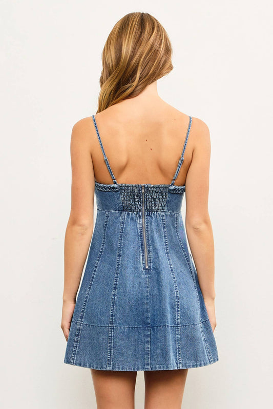 Eva Braided Denim Dress