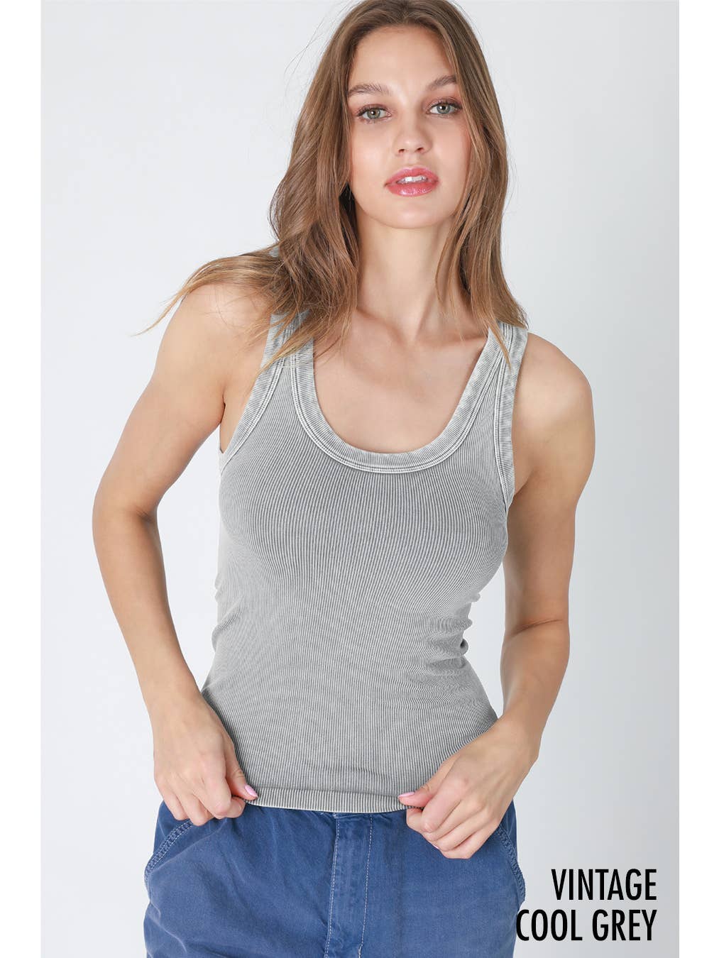 Reversible Ribbed Tank Top