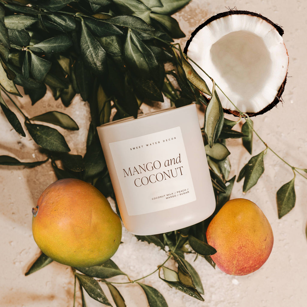 Mango and Coconut 15 oz Soy Candle