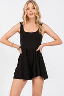 Double Layer Detailed Romper