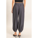 Elle Pinstripe High-Waist Trousers