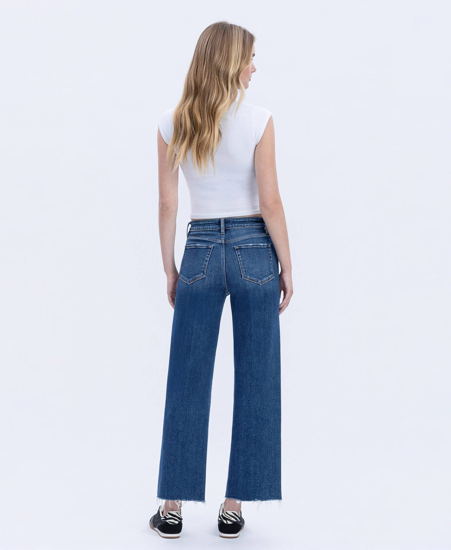 High Rise Trouser Wide Leg Jeans