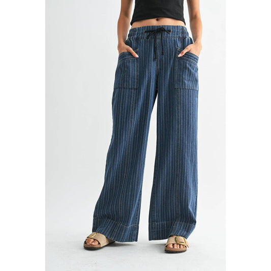 Khloe Striped Relaxed Fit Denim