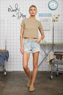 Kinlee Cropped Knit Tee