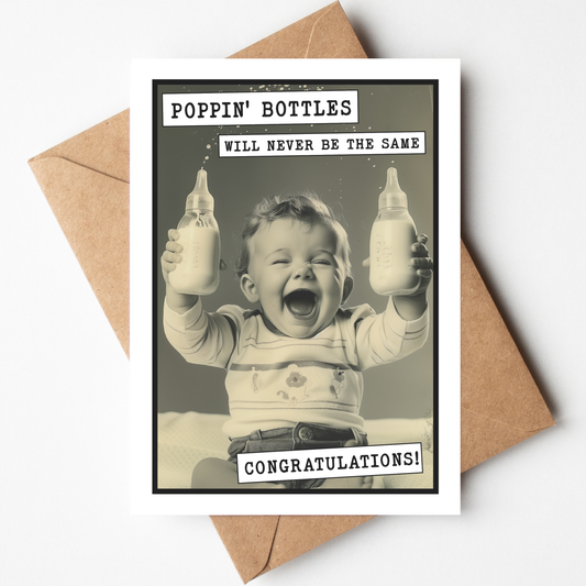 Funny Baby Shower Greeting Card