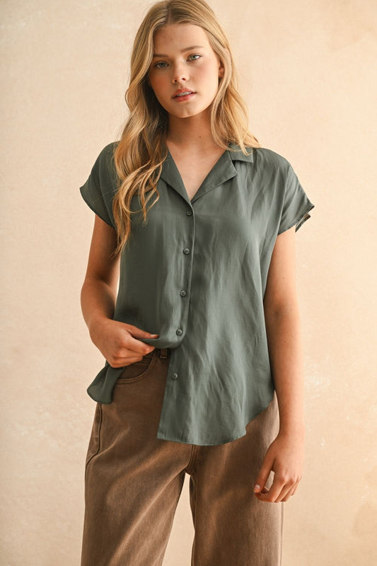 Catalina Button Down Cap Sleeve Shirts