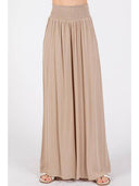 Sandy Smocked Wide-Leg Pants