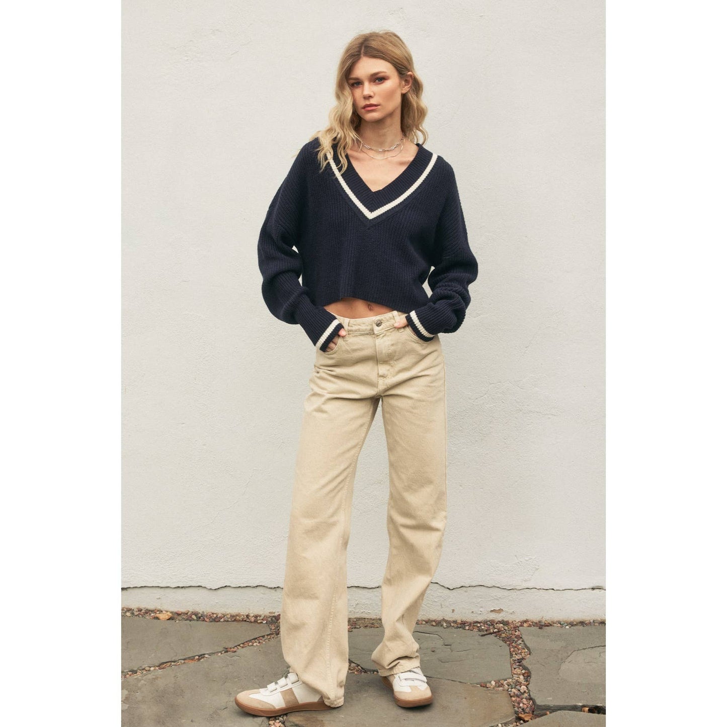 Striped Detail Sweater