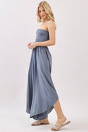 Serenity Smocked Strapless Jumpsuit