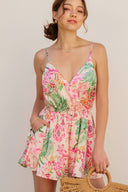 All In Love Deep Surplice Romper