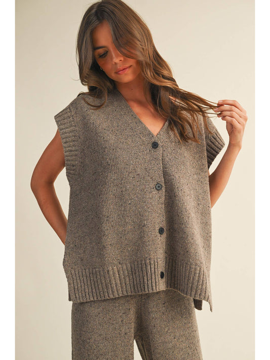 The Lenny Button Sweater Vest
