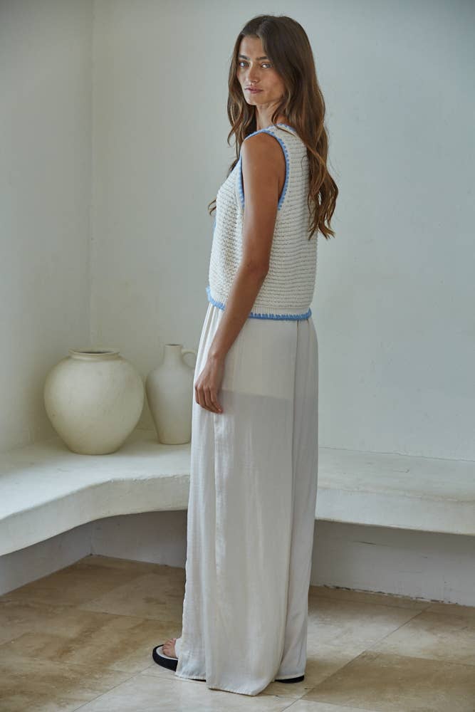 Maggie Knit Sweater Vest Top