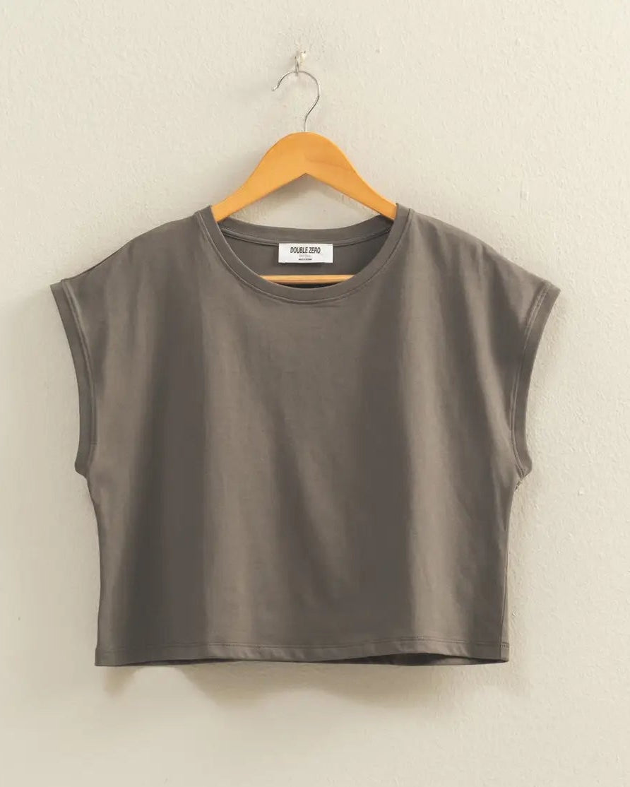 Classic Crew Neck Sleeveless Top
