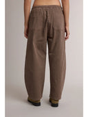 Charlie Espresso Relaxed Barrel Pants