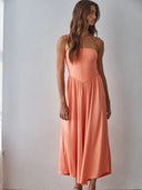 Teagan Strapless Flare Jumpsuit
