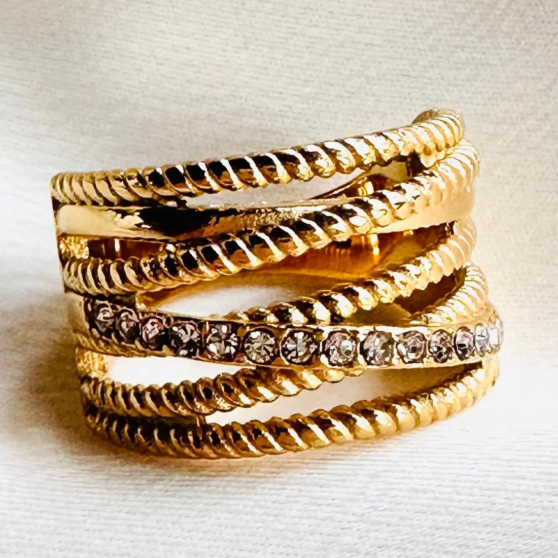 Gold Twist Ring