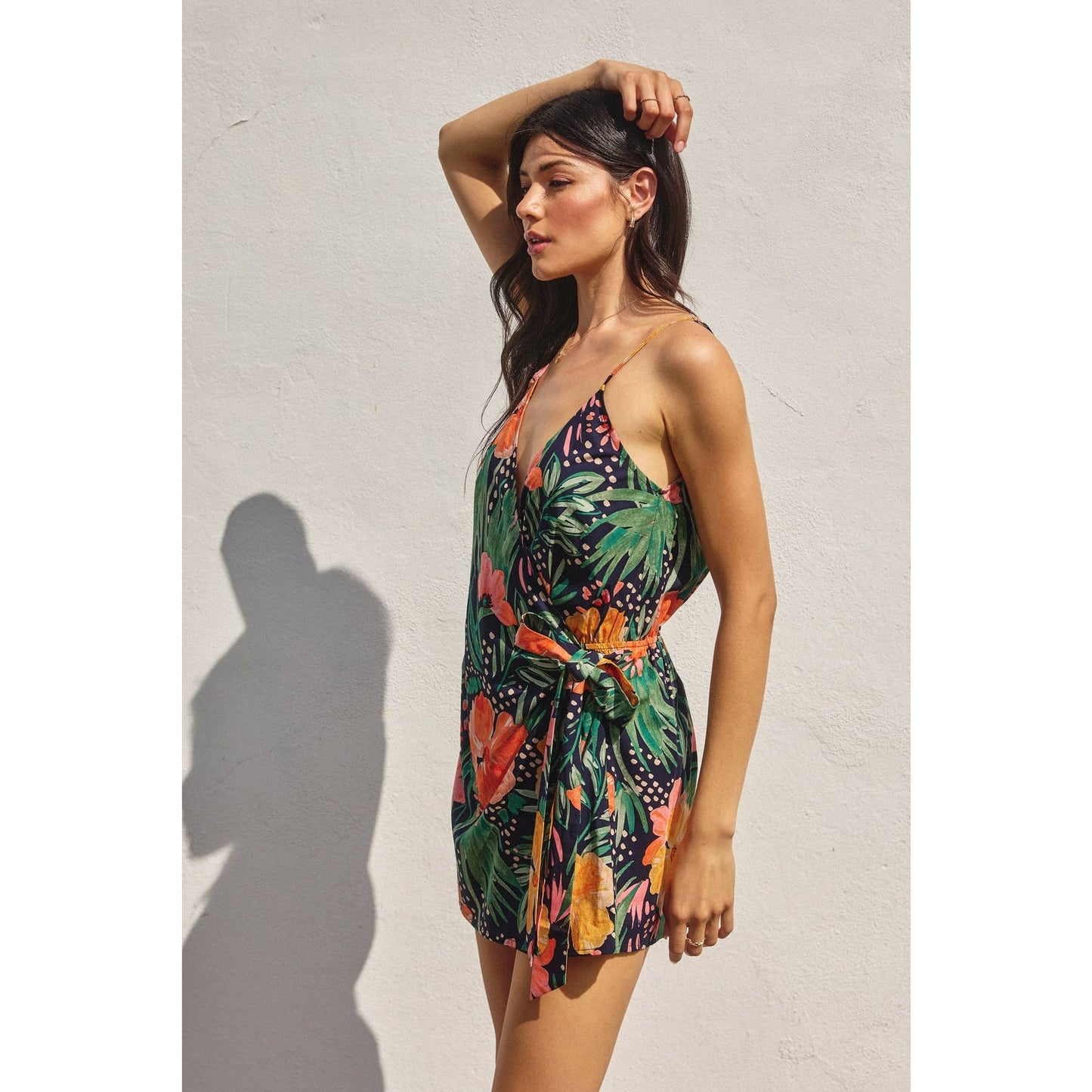 Into The Tropics Wrap Romper