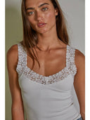 Kayla Lace-Trim Tank