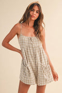 Nova Plaid Romper