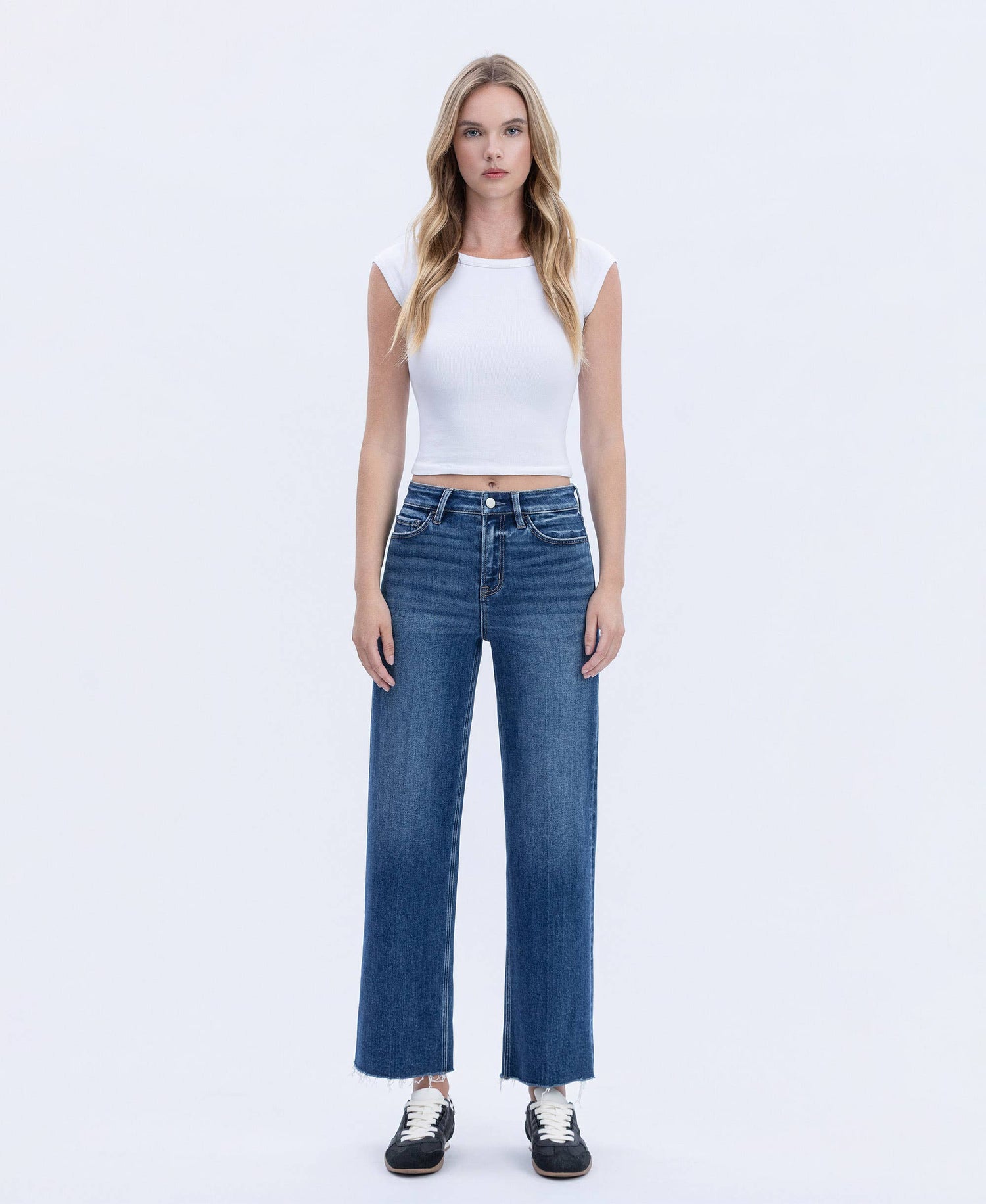 High Rise Trouser Wide Leg Jeans