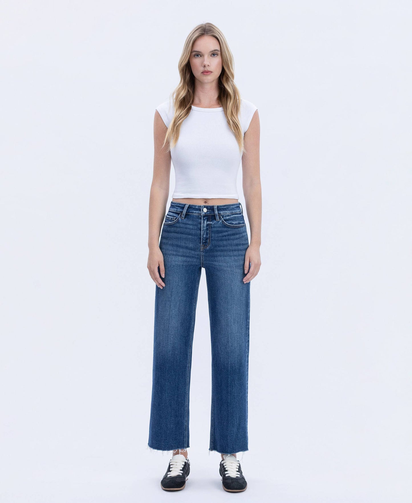 High Rise Trouser Wide Leg Jeans