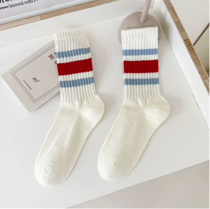 Retro Striped Socks
