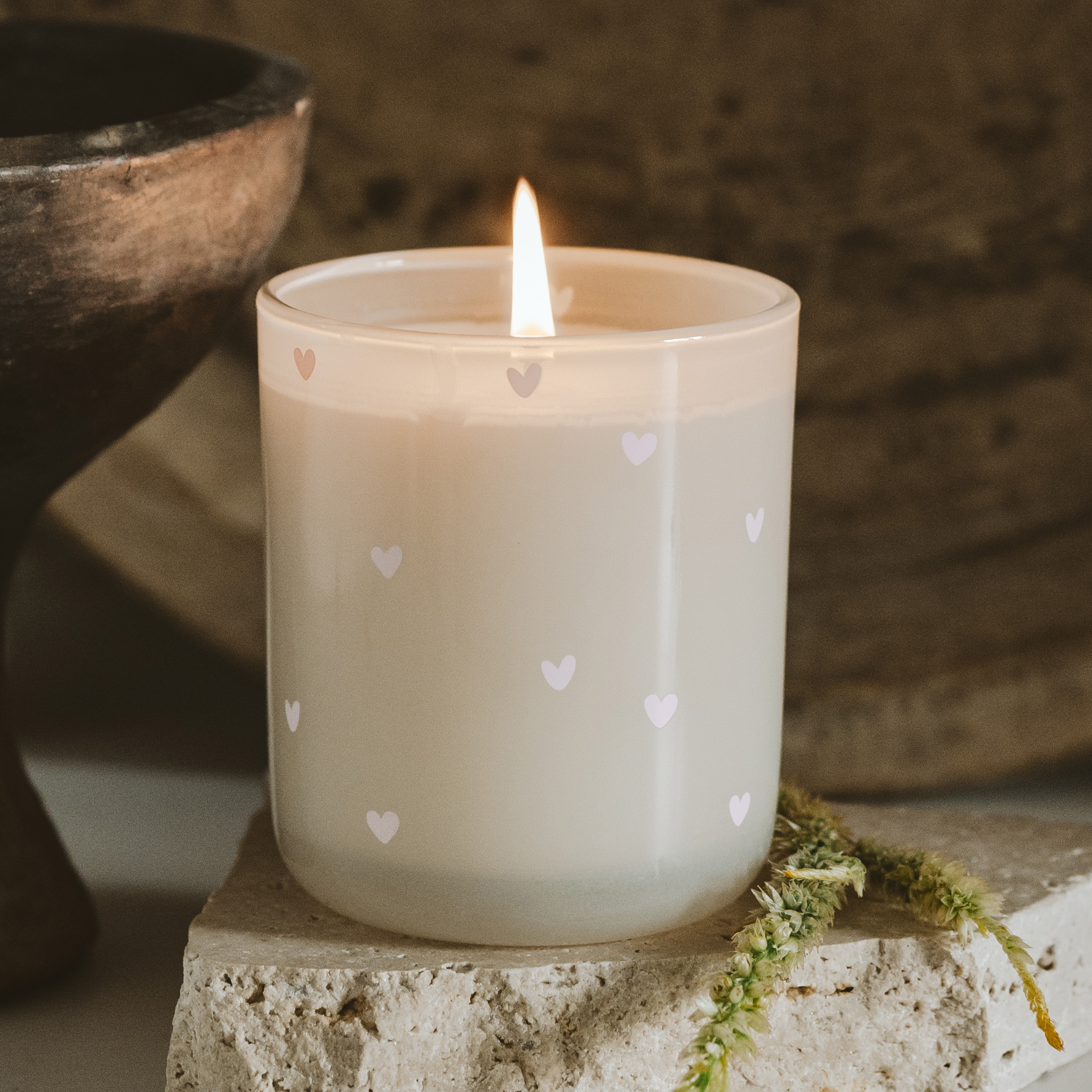 All Over Hearts 12 oz Soy Candle