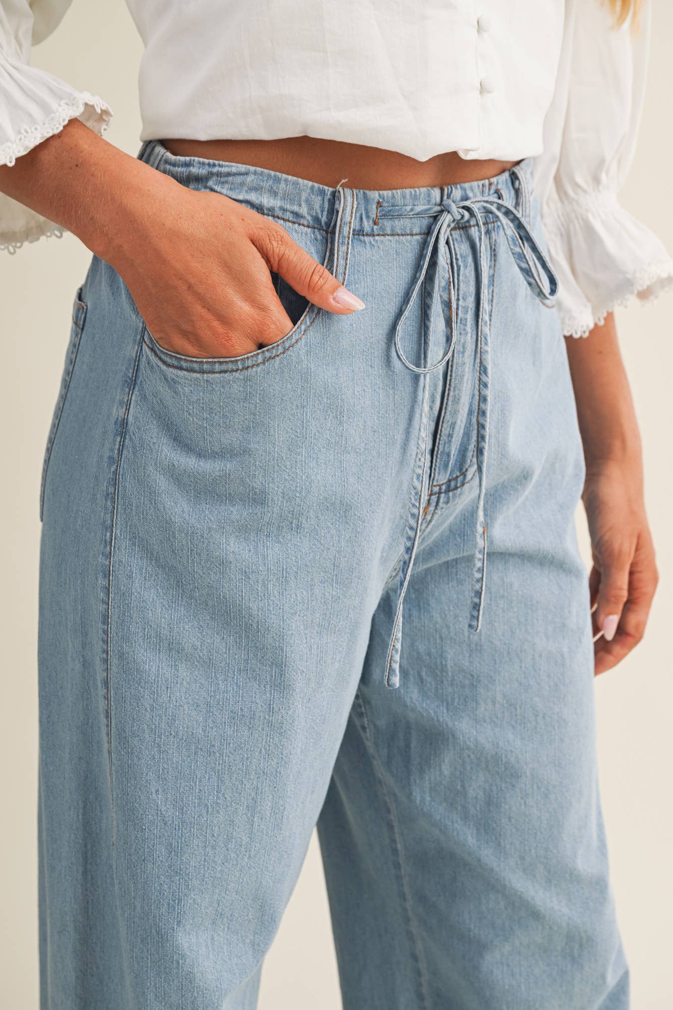Marlie Relaxed Denim Pants