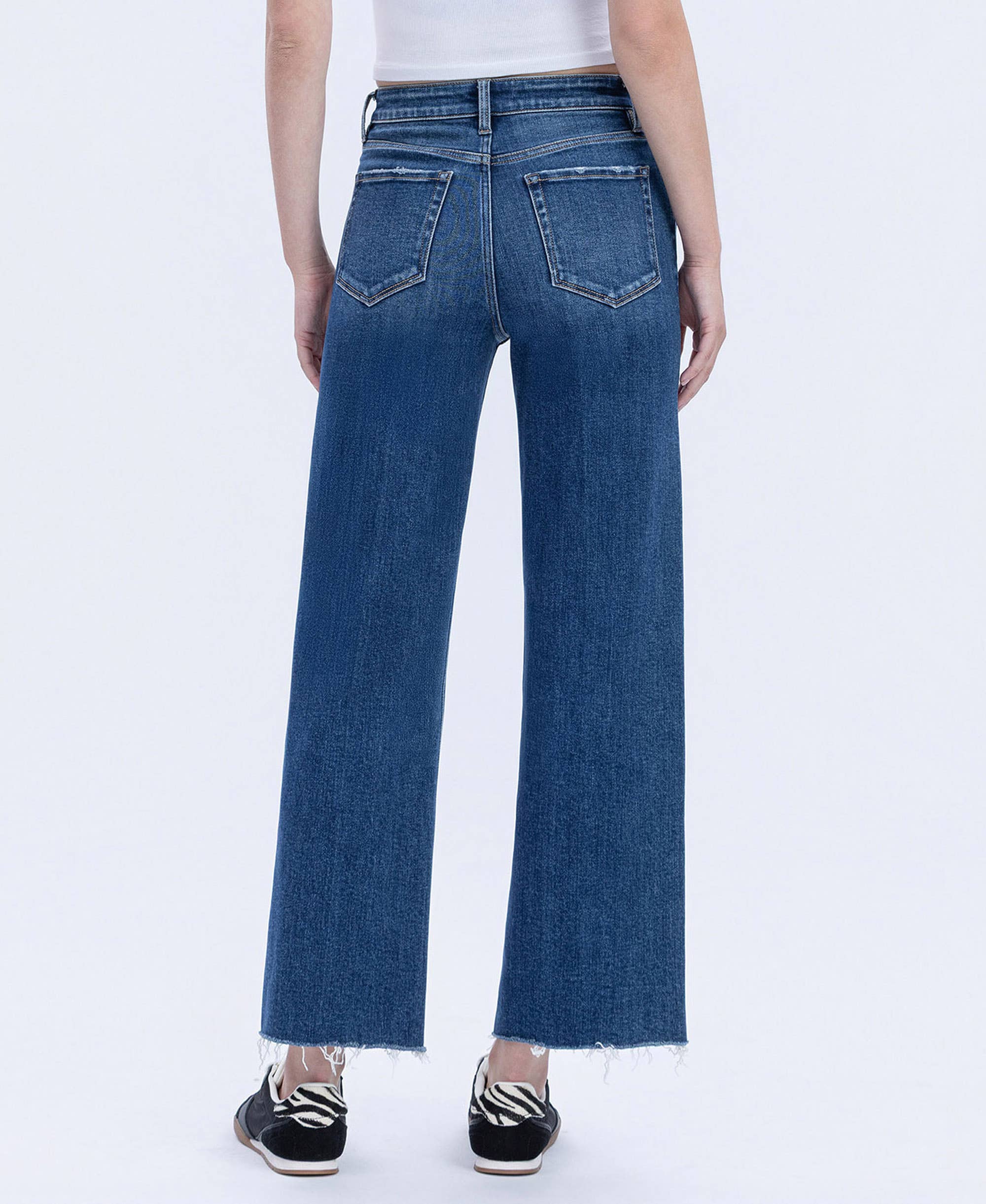 High Rise Trouser Wide Leg Jeans