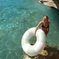 Tube Pool Ring The Vacay Soft Olive Stripe