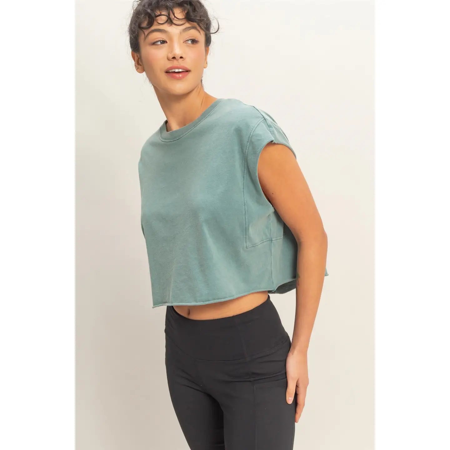 Roxie Boxy Cropped Top