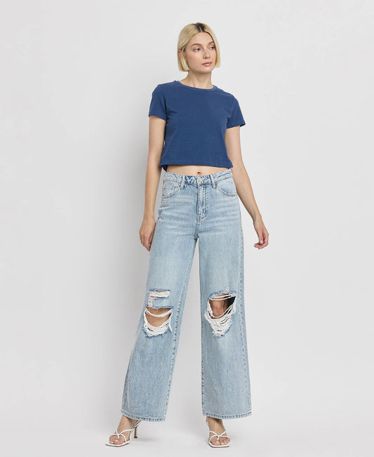 SCARLETT High Rise Wide Leg Jeans