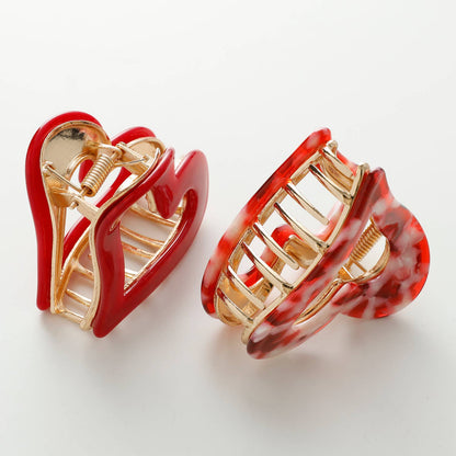 Juliette Valentine Heart Metal Claw Clip