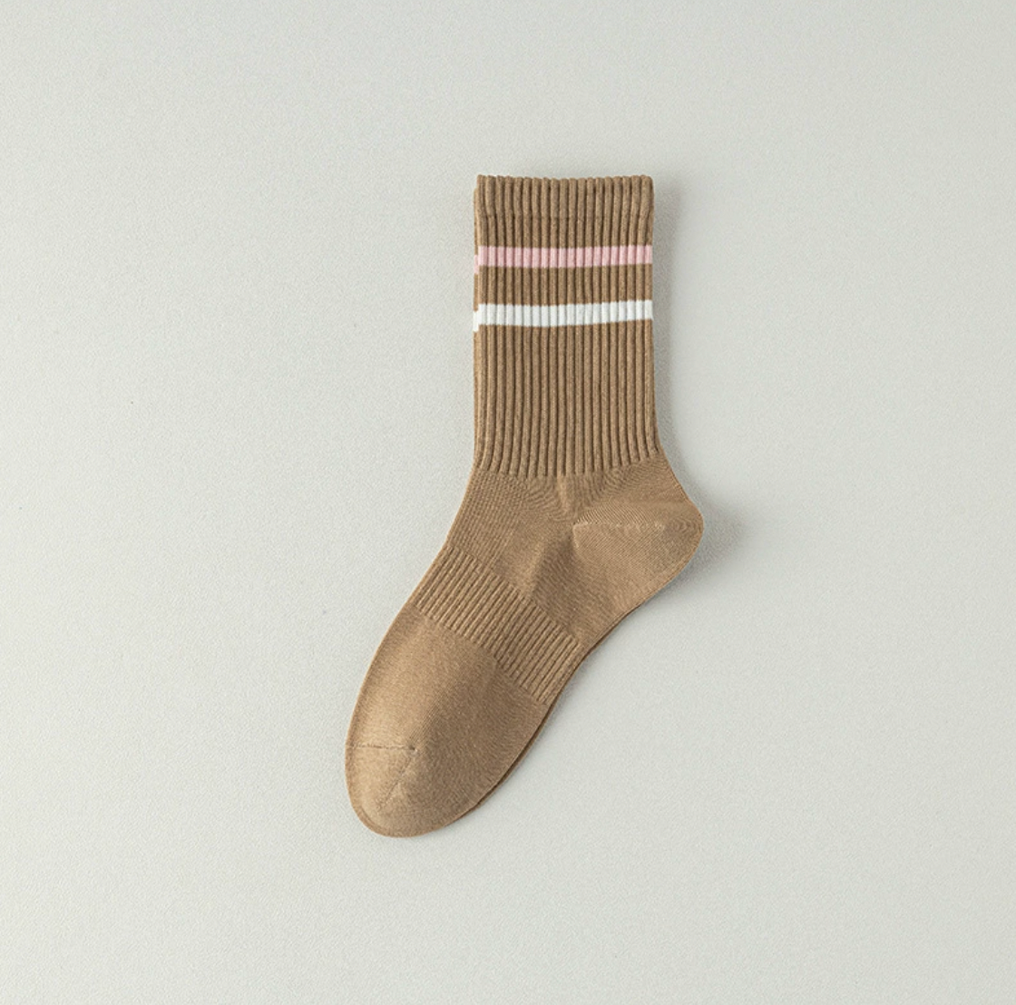 Retro Striped Socks