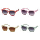 Kids Blue Gem Glam Square Sunglasses