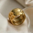 Double Band Gold Ring