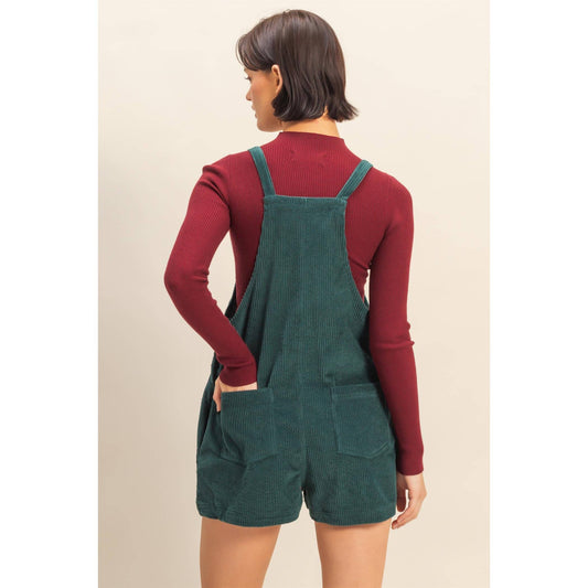 Kandi Corduroy Overall Romper