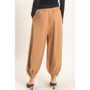 Elle Pinstripe High-Waist Trousers