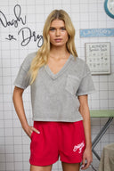 Vivi V-neck boxy top