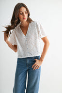 Clara Eyelet Blouse