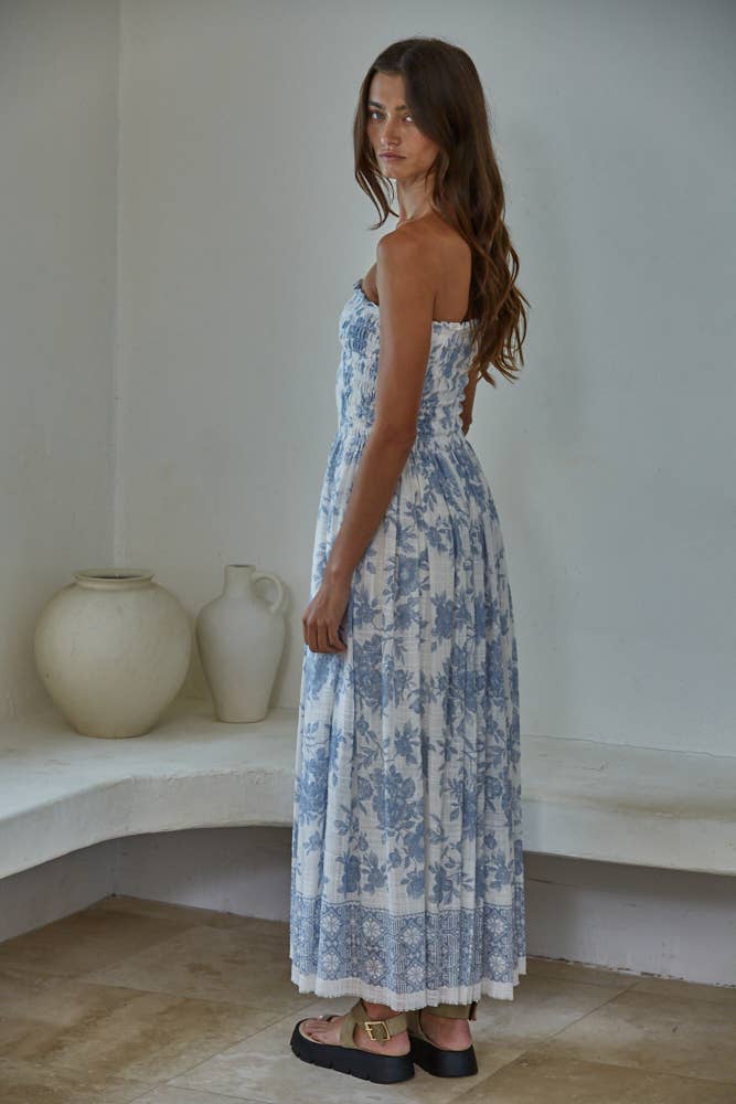 The Delilah Smocked Midi Dress