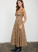 Paetyn Floral Corset Midi Dress