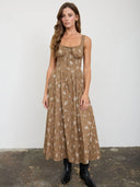 Paetyn Floral Corset Midi Dress
