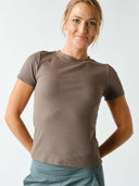 Essential Short Sleeve Ribbed Top